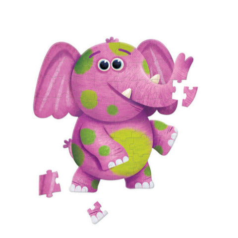 Crocodile Creek Puzzle Jumbo Elephant, 48 Piece - Treasure Island Toys