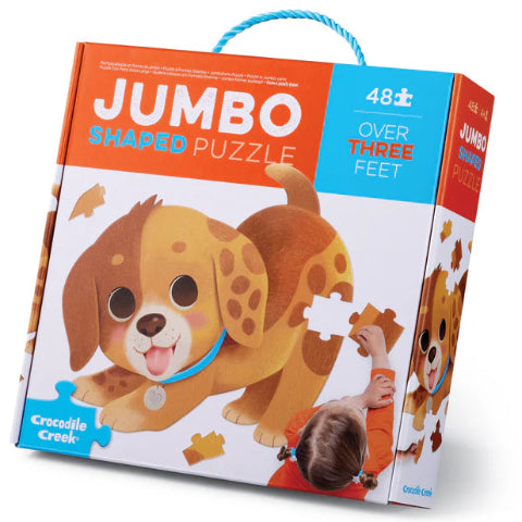 Crocodile Creek Puzzle Jumbo Puppy, 48 Piece - Treasure Island Toys