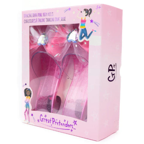Great Pretenders Shoes - Dancing Diva, Pink - Treasure Island Toys