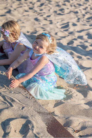 Great Pretenders Colour-a-Cape Mermaid Dreamscape - Treasure Island Toys