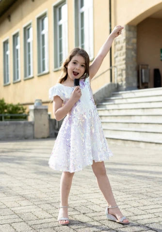 Great Pretenders Dress - Sequins Concert Queen, Size 7-8 - Treasure Island Toys