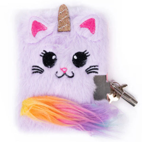 Great Pretenders Stationery - Furry Friends Journal, Caticorn - Treasure Island Toys
