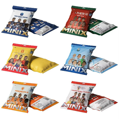 Minix World Football Stars Figure Blind Bag, Asst C
