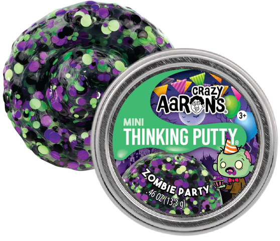 Crazy Aaron's Thinking Putty Halloween Mini - Zombie Party - Treasure Island Toys