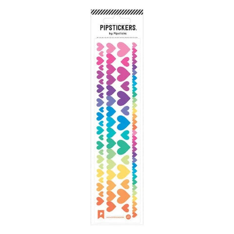 Pipsticks Pipstickers Skinny Prismatic Hearts - Treasure Island Toys