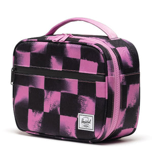 Herschel Pop Quiz Lunchbox Stencil Checker Opera Mauve - Treasure Island Toys