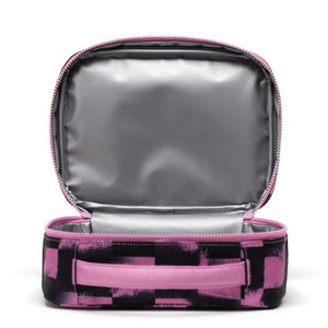 Herschel Pop Quiz Lunchbox Stencil Checker Opera Mauve - Treasure Island Toys