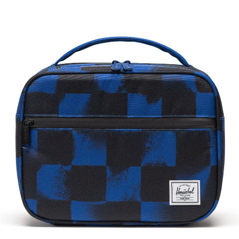 Herschel Pop Quiz Lunchbox Stencil Checker Sodalite Blue - Treasure Island Toys