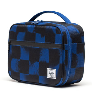 Herschel Pop Quiz Lunchbox Stencil Checker Sodalite Blue - Treasure Island Toys