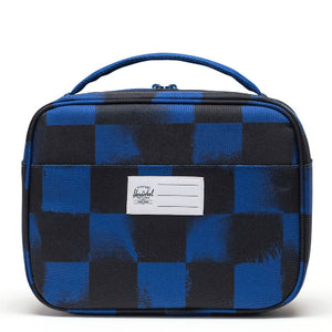 Herschel Pop Quiz Lunchbox Stencil Checker Sodalite Blue - Treasure Island Toys