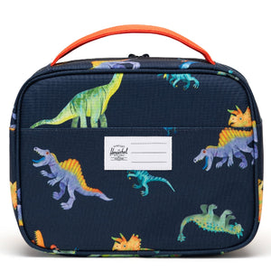 Herschel Pop Quiz Lunchbox Watercolour Dinos Darkest Navy - Treasure Island Toys