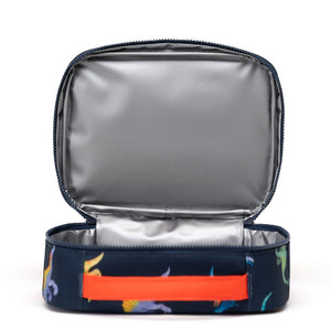 Herschel Pop Quiz Lunchbox Watercolour Dinos Darkest Navy - Treasure Island Toys