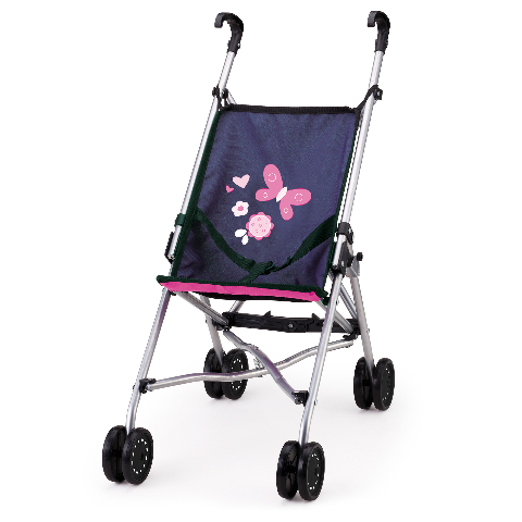 Bayer Design Doll Stroller, Navy - Treasure Island Toys