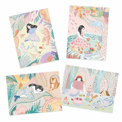 Djeco Art Kit - Scratch Art The Picnic - Treasure Island Toys