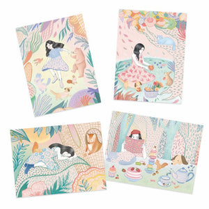 Djeco Art Kit - Scratch Art The Picnic - Treasure Island Toys