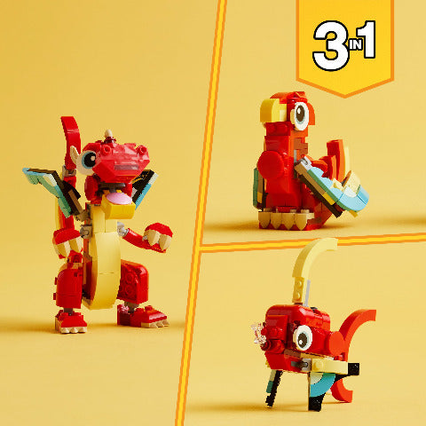 Lego Creator 3in1 Red Dragon - Treasure Island Toys