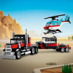 Lego Creator 3in1 Flatbed Truck with Helicopter - Treasure Island Toys