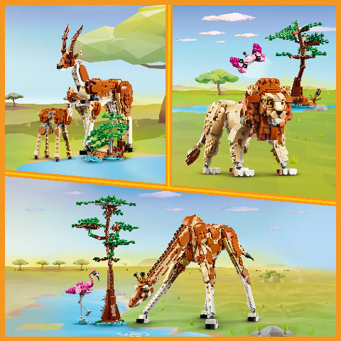 Lego Creator 3in1 Wild Safari Animals - Treasure Island Toys