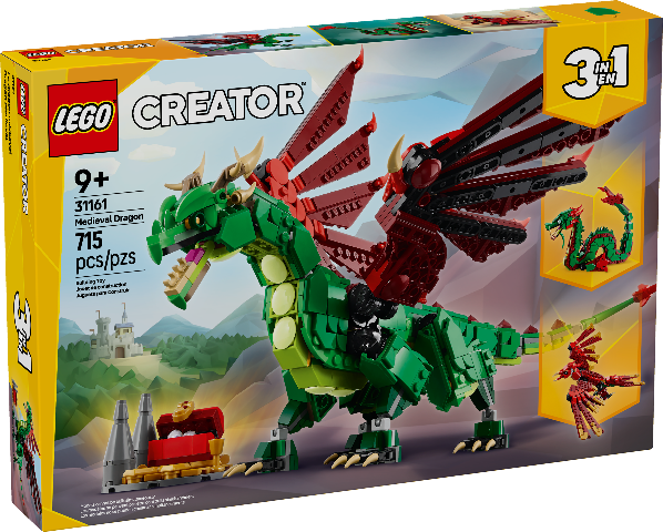LEGO Creator 3in1 Medieval Dragon - Treasure Island Toys