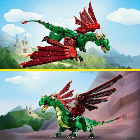 LEGO Creator 3in1 Medieval Dragon - Treasure Island Toys