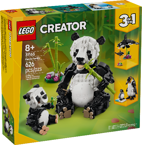 LEGO Creator 3in1 Wild Animals: Panda Family - Treasure Island Toys