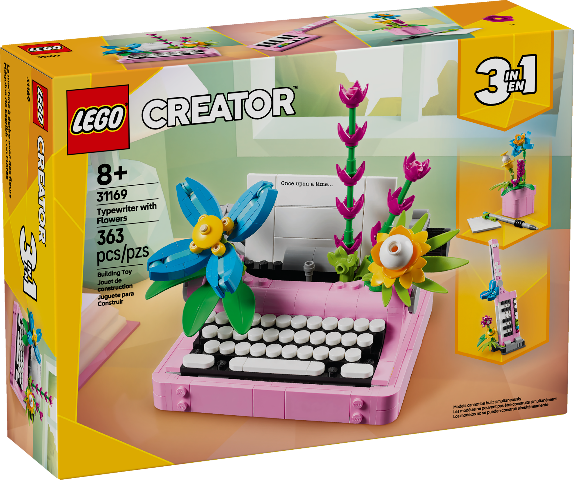 *COMING SOON* LEGO Creator 3in1 Typewriter with Flowers