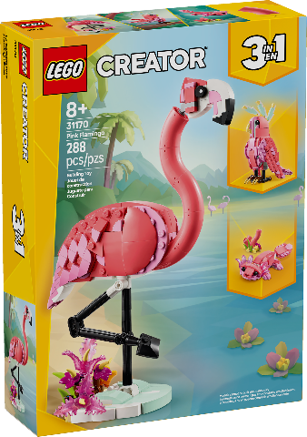 LEGO Creator 3in1 WIld Animal: Pink Flamingo - Treasure Island Toys