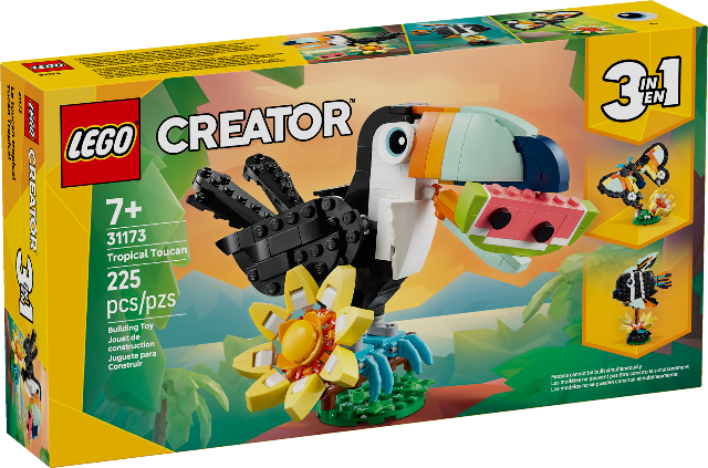 LEGO Creator 3in1 Wild Animals: Tropical Toucan - Treasure Island Toys