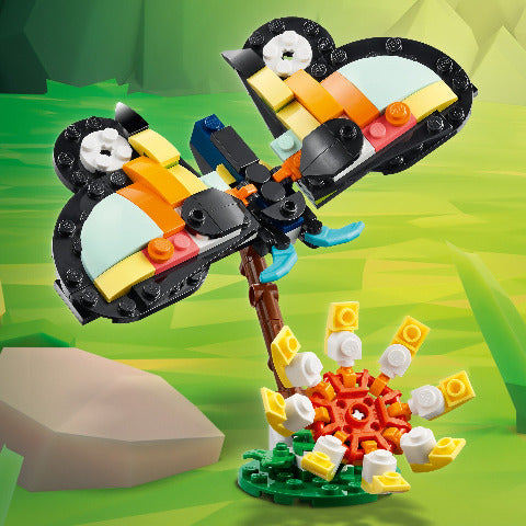 LEGO Creator 3in1 Wild Animals: Tropical Toucan - Treasure Island Toys