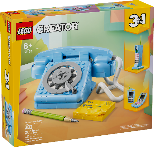 LEGO Creator 3in1 Retro Telephone - Treasure Island Toys