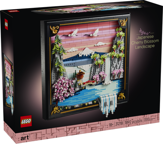 LEGO Art Japanese Cherry Blossom Landscape
