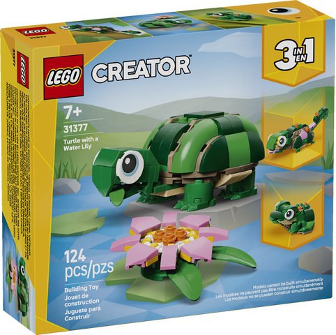 LEGO Creator 3in1 Turtle with a Water Lily Flower