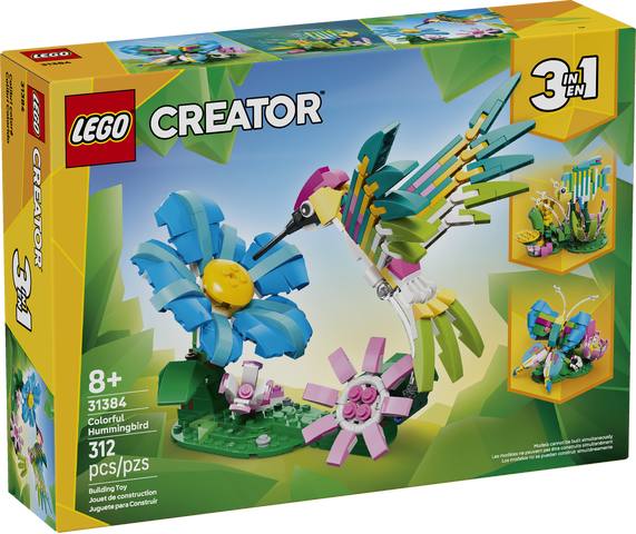 LEGO Creator 3in1 Wild Animals: Colorful Hummingbird - Treasure Island Toys