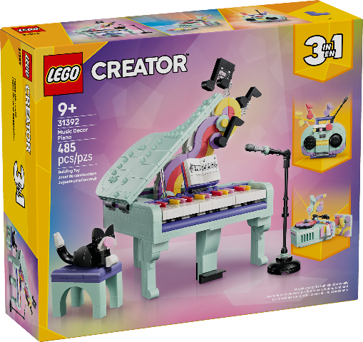 LEGO Creator 3in1 Music Decor Piano with Cat