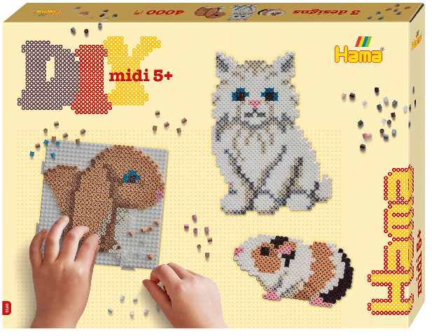 Hama DIY Midi Bead Gift Box Pets - Treasure Island Toys