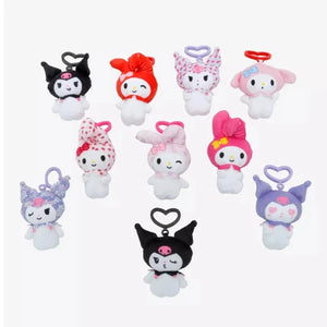 Hello Kitty Plush Clip Blind Pack - My Melody & Kuromi