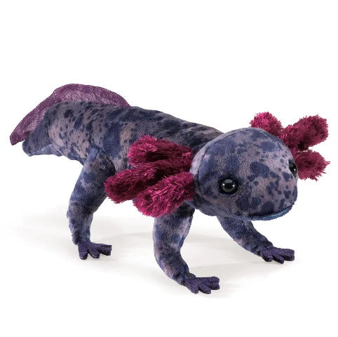 Folkmanis Puppet - Axolotl, Black - Treasure Island Toys