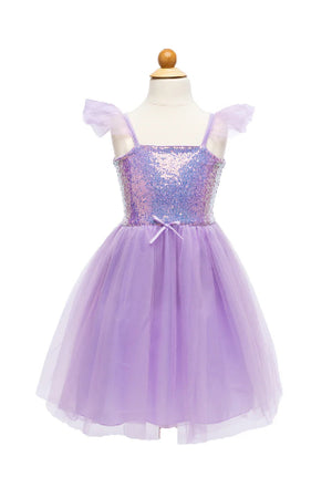 Great Pretenders Dress - Sequins Princess Lilac, Size 7-8