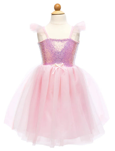 Great Pretenders Dress - Sequins Princess Pink, Size 5-6