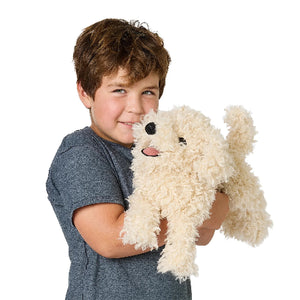 Folkmanis Puppet - White Poodle Puppy - Treasure Island Toys