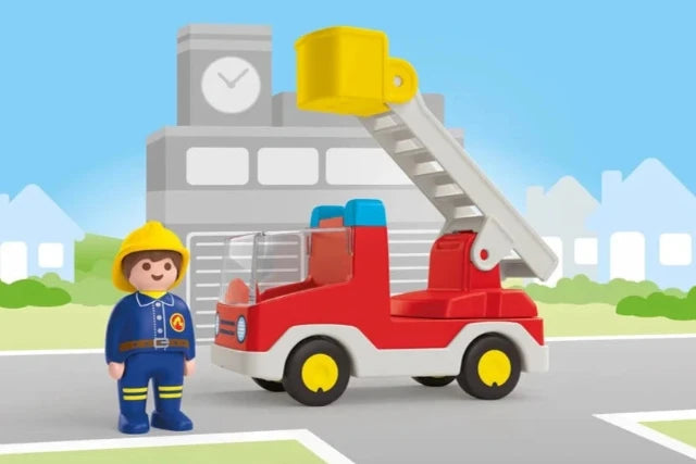 Playmobil Junior Ladder Unit Fire Truck - Treasure Island Toys