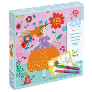 Djeco Art Kit - Magic Markers Marie's Pretty Dresses - Treasure Island Toys