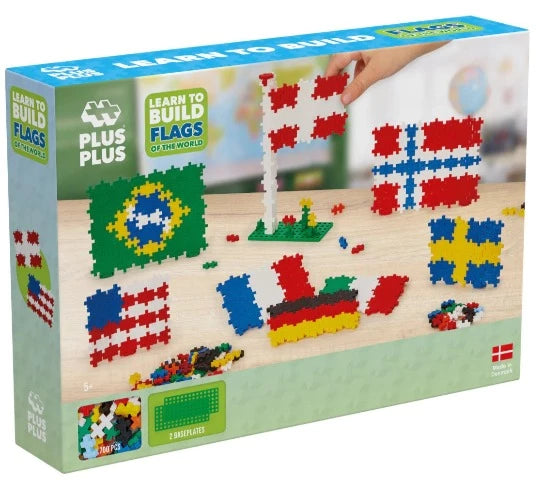 Plus-Plus Learn to Build Flags of the World - Treasure Island Toys