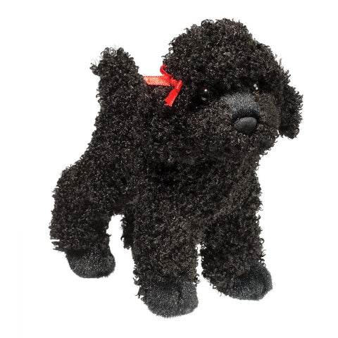 Douglas Cuddle Dog Gigi Black Poodle, Mini - Treasure Island Toys