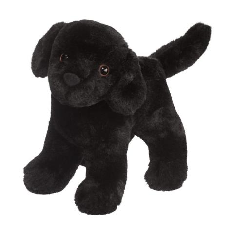 Douglas Cuddle Dog Abraham Black Lab, Mini - Treasure Island Toys