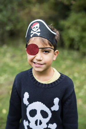 Great Pretenders Costume - Pirate Hat Headband with Eyepatch - Treasure Island Toys