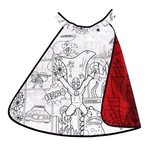 Great Pretenders Colour-a-Cape Spider Super Hero - Treasure Island Toys