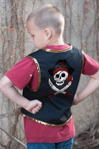 Great Pretenders Costume - Pirate Vest with Eye Patch - Treasure Island Toys