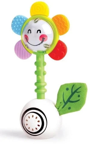 Hape Baby Shake 'N Sparkle Flower Rattle - Treasure Island Toys