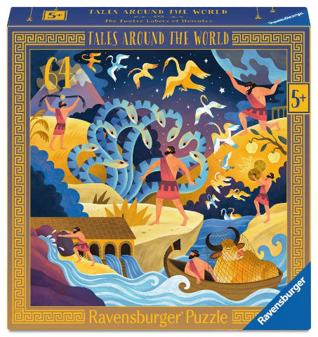 Ravensburger Puzzle 64 Piece, Tales Around the World: The 12 Labours of Hercules - Treasure Island Toys